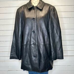 Claiborne Black Leather Jacket